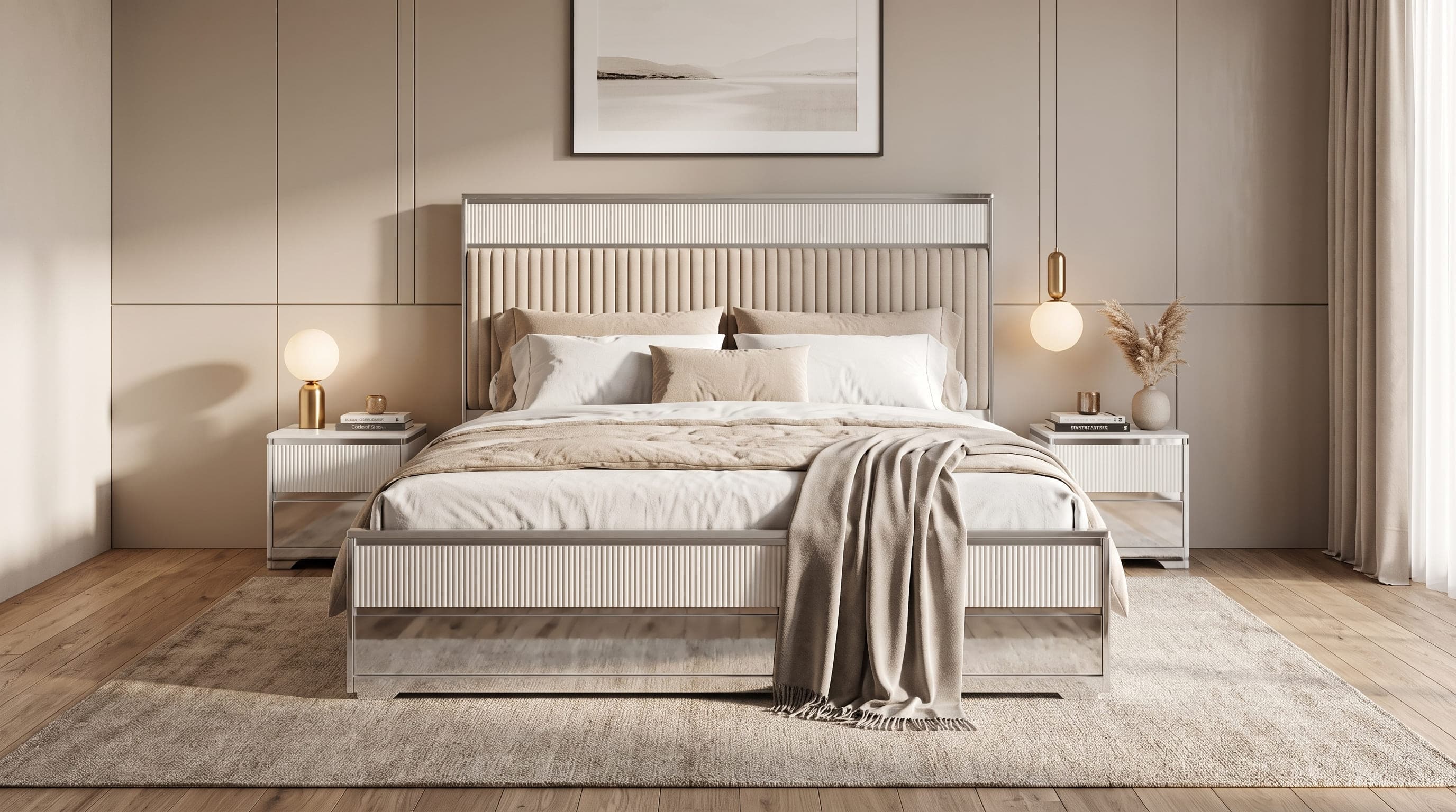 Imperial PU Polish King Size Bed