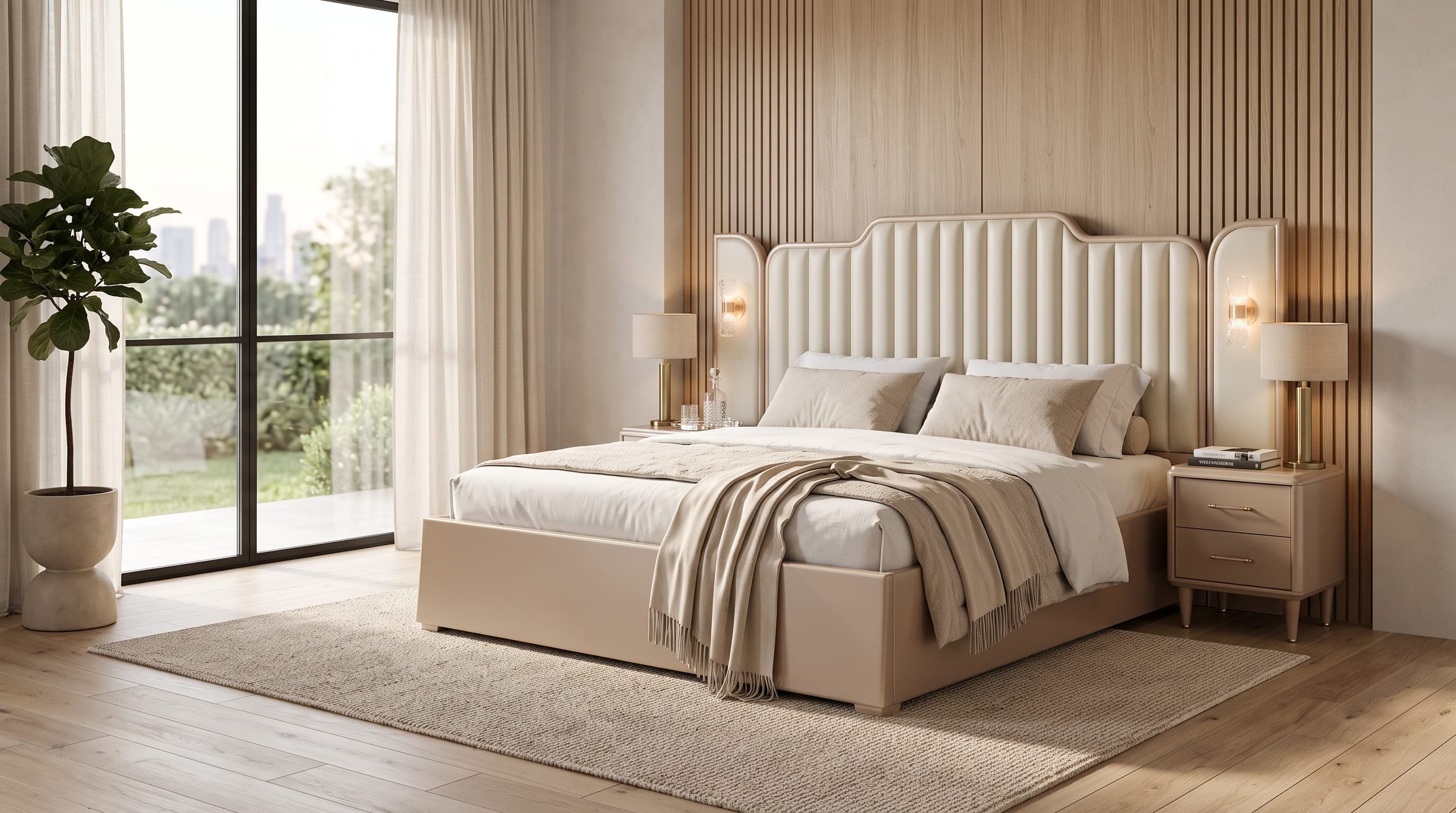 Regal Crest PU Polish King Size Bed