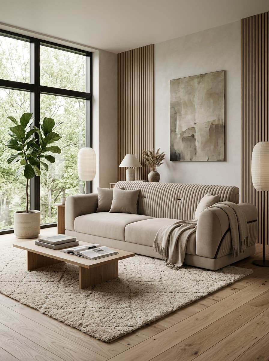 Nordic Luxe 3-Seater Sofa