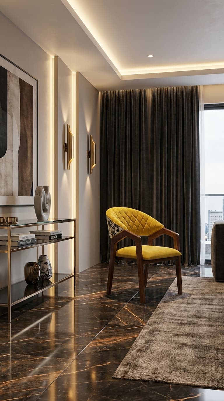 Premium Upholstered Wooden Chair